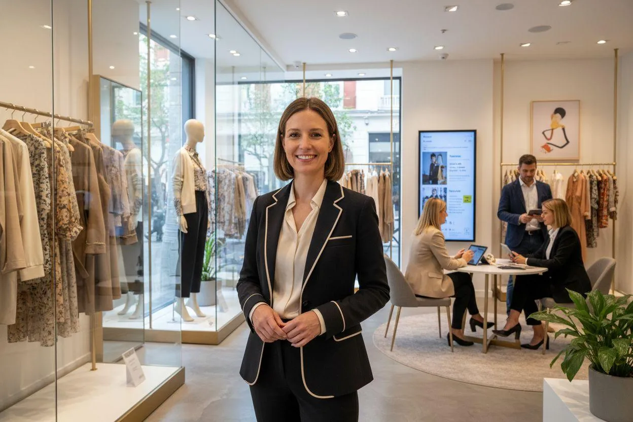 Part-time retail manager in a boutique